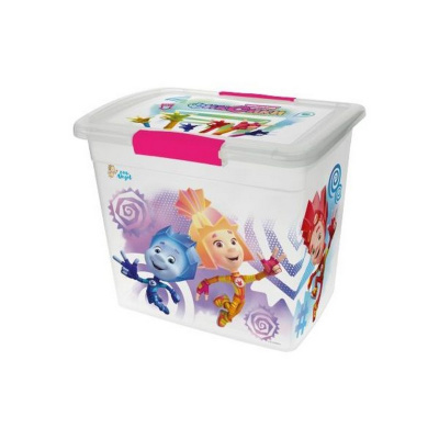 Ящик д/хранения 20л с защелками Фиксики 88-0865