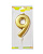 Свечи для торта 12см Цифра Gold 9