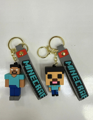Брелок силиконовый "Minecraft" ассорти